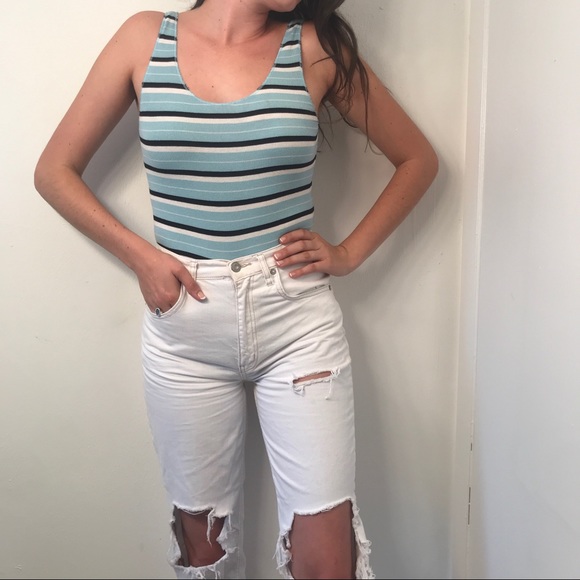 Free People Tops - Free people striped body suit